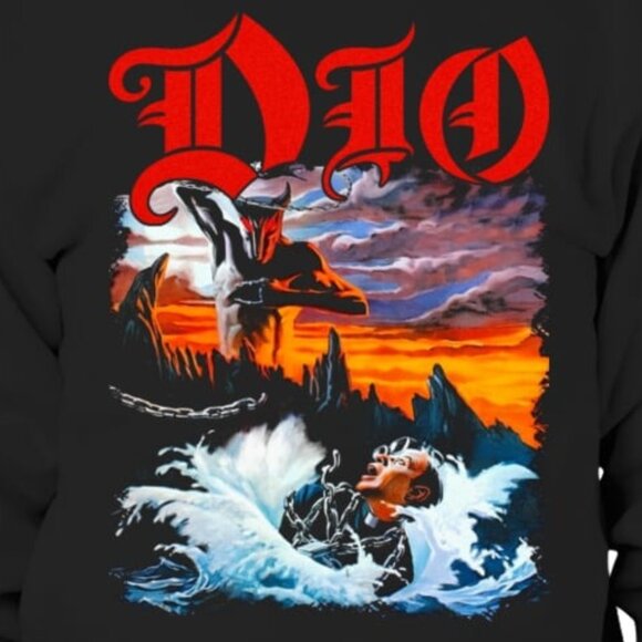 Dio Holy Diver Rock Sweatshirt Ronnie James Dio Music Crewneck Pullover 05 - Picture 2 of 5